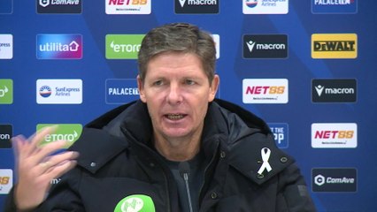 Crystal Palace manager Oliver Glasner reflects on their 2-1 loss at home to Man United.