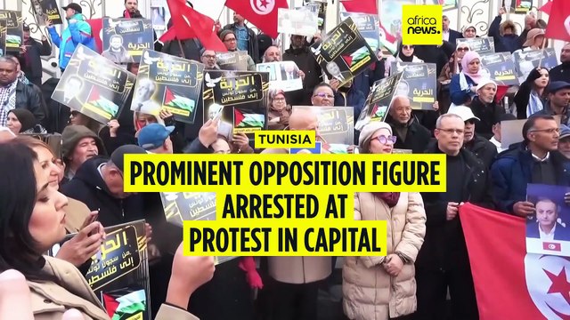 Prominent Tunisian opposition figure arrested at protest in capital