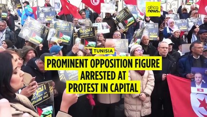 Prominent Tunisian opposition figure arrested at protest in capital