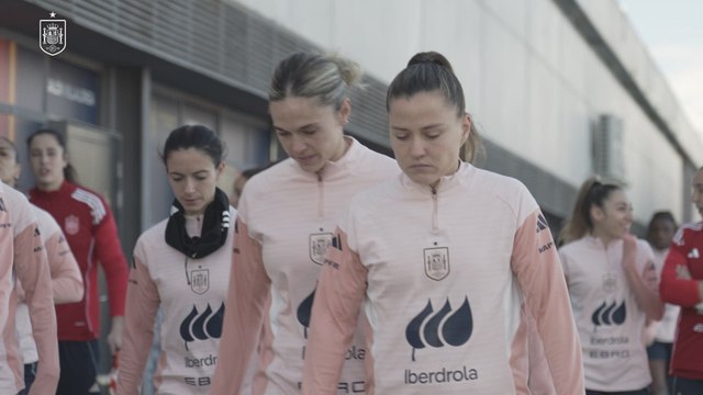 Entrenamiento de la Selección en Las Rozas