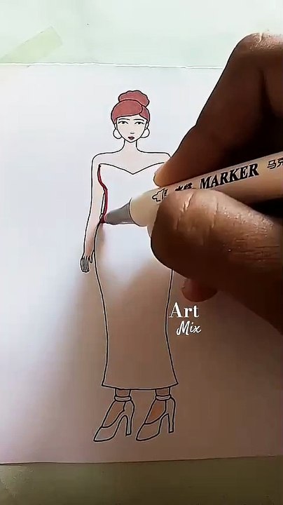 Dress drawing