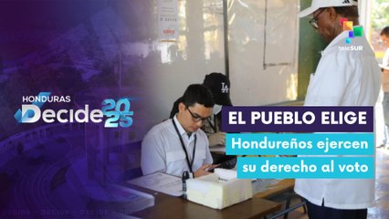 Hondureños acuden masivamente a las urnas