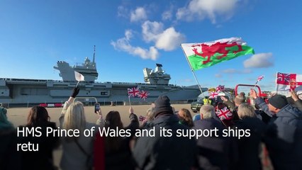 Service families reunited for festive season as ships return to home bases