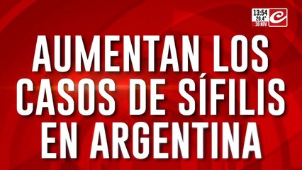 Aumentan los casos de sífilis en Argentina: los contagios subieron 38,5% desde 2022