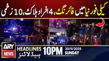 California: Shooting at birthday party | ARY News 10 PM Headlines | 30th Nov 2025