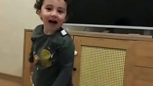 Adorable Toddler Plays Pillow Toss Game and Has a Funny Surprise!