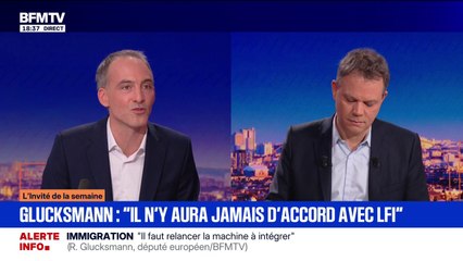 Élection présidentielle: "Il n'y aura jamais d'accord avec Jean-Luc Mélenchon", assure Raphaël Glucksmann