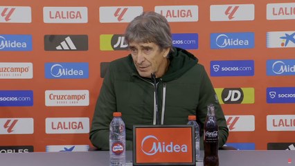 Pellegrini, rueda de prensa completa tras el Sevilla - Betis