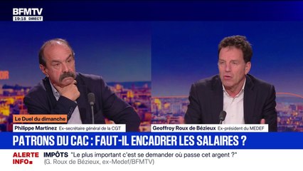 Rémunération des patrons du CAC 40: Geoffroy Roux de Bézieux estime qu'un haut niveau de rémunération permet d'avoir "les meilleurs patrons"