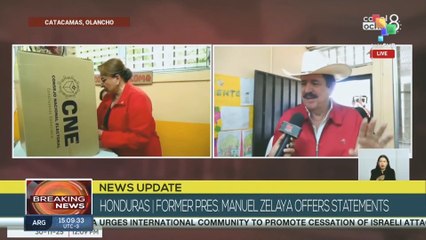 Breaking News |  Xiomara Castro votes in General Elections  President of Honduras, Xiomara Castro, arrives at voting center to cast her vote and offers statements. teleSUR
