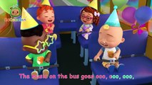 Wheels on the Birthday Bus Song!  Happy Birthday JJ! - Nursery Rhymes & Kids Songs