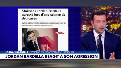 Jordan Bardella réagit à son agression