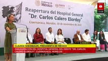 Sheinbaum inaugura el Hospital General del ISSSTE en Cuernavaca