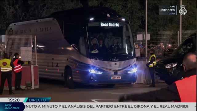 Llegada del Real Madrid a Montilivi: los de Xabi listos para enfrentarse al Girona