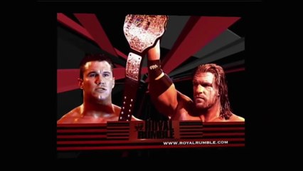 Triple H vs Randy Orton - World Heavyweight Championship Match - Royal Rumble 2005