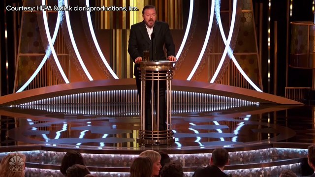 Ricky Gervais Goes Unfiltered in Golden Globes Monologue | THR News