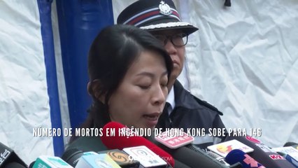 Número de mortos em incêndio de Hong Kong sobe para 146