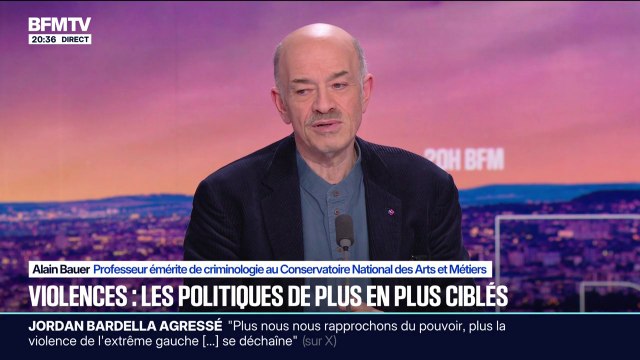 Jordan Bardella visé par un œuf: Il y a une tradition de violence politique dans notre pays , estime Alain Bauer, professeur émérite de criminologie