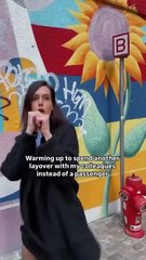 My favourite petite flight attendant ....And another romantic dinner with the crew not a passenger