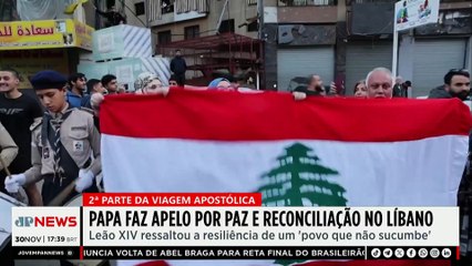 Papa Leão XIV faz apelo por paz e reconciliação no Líbano