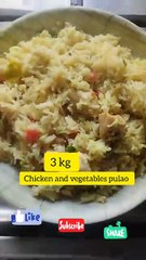 Chicken and vegetables pulao recipe