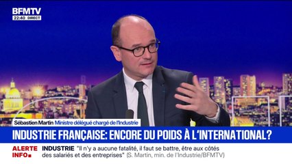 "La situation en ce moment est difficile", estime Sébastien Martin, ministre délégué chargé de l'Industrie