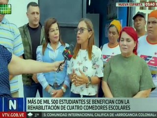 1X10 del Buen Gobierno recuperó y dotó comedor estudiantil en Nueva Esparta