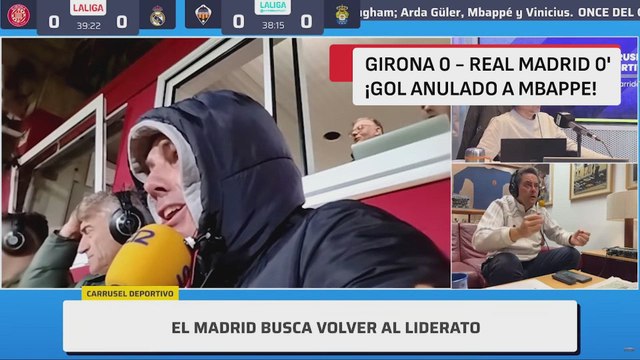 Resumen y goles del Girona 1 - Real Madrid 1 | Audio Carrusel