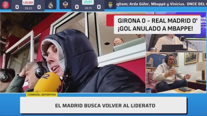 Resumen y goles del Girona 1 - Real Madrid 1 | Audio Carrusel