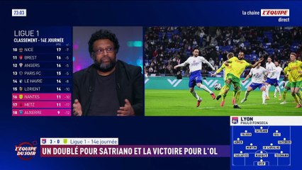 Junior Mwanga expulsé pour un pied haut avec Nantes face à l'OL en Ligue 1 - Foot - Ligue 1