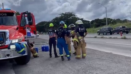 Reabren vías en Penonomé tras seis horas de paralización por vuelco de camión cisterna