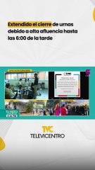 Extendido el cierre de urnas debido a alta afluencia hasta las 6:00 de la tarde