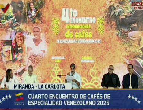 Presidente Nicolás Maduro: Pasamos de casi 0 a 250 mil hectáreas producidas de café