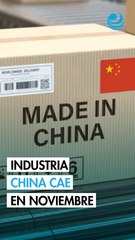 La actividad industrial de China cae en noviembre por octavo mes