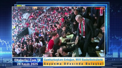 Cumhurbaşkanı Erdoğan, Millî Basketbolcülerle Soyunma Odasında Buluştu!