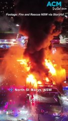 Fireball explosion at Western Sydney waste facility
