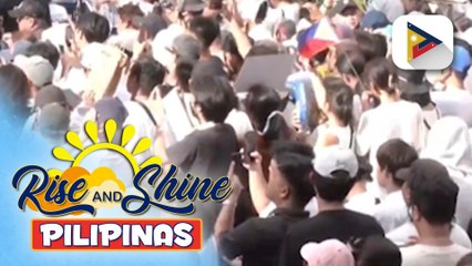 Mga raliyista, hindi natinag kahit bumuhos ang ulan sa Trillion Peso March kahapon | ulat ni Eugene Fernandez ng IBC-13