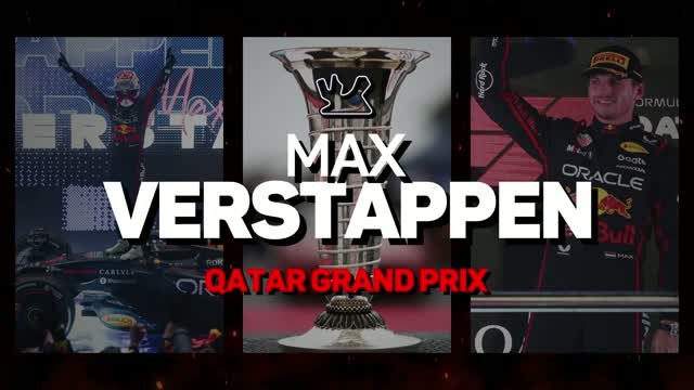 Qatar GP F1 Star Driver - Max Verstappen