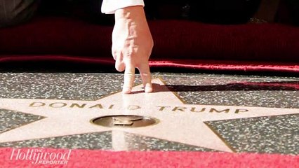 LAPD Investigating After New Graffiti Appears on Trump's Hollywood Star | THR News