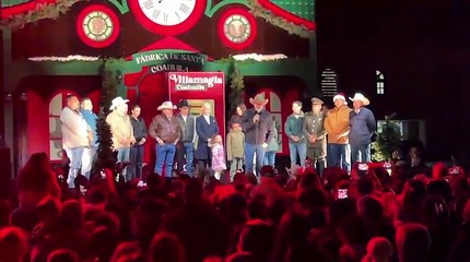 Mensaje del gobernador Manolo Jiménez Salinas en el encendido de Villa Magia 2025 en Múzquiz