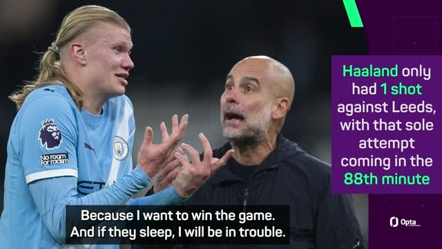 'I want to shout at them all the time' - Guardiola on Haaland exchange