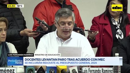Video: docentes levantan paro tras acuerdo con MEC