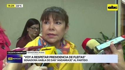 Video: Senadora liberal dice que respetará presidencia de Hugo Fleitas