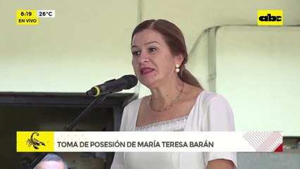 Video: Toma de posesión de María Teresa Barán