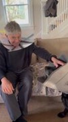 Man Adorably Matches His Dog by Wearing Cone