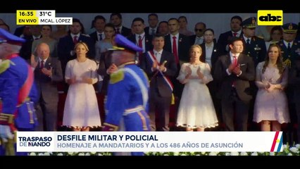 Traspaso de mando: culmina el desfile militar y policial