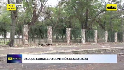 Video: Parque Caballero continúa descuidado