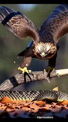 आसमान का बादशाह बाज़ और ज़मीन का सबसे चालाक शिकारी साँप#baazvssaanp#aipromaker #discoveryvibse#snake