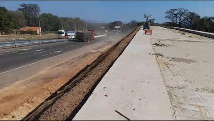 Avance de la construcción de la rampa de frenado en Pedrozo