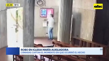 Robo en iglesia María Auxiliadora: cámaras captan el momento en que ocurrió el hecho